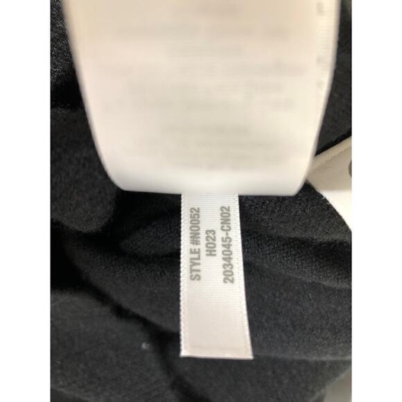 Madewell (Re)sponsible Sweater Cashmere V-Neck Crop Pullover True Black NWT XS - Picture 8 of 9